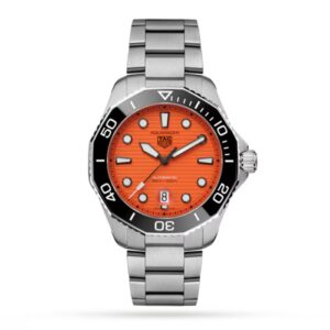 Aquaracer Skilled 300 Males’s Orange Diver Watch – 43mm